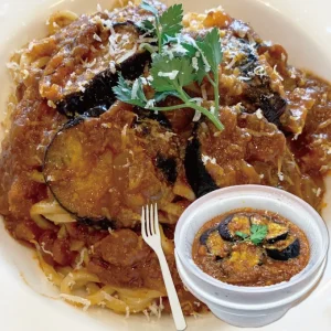 【パスタ】茄子のボロネーゼ