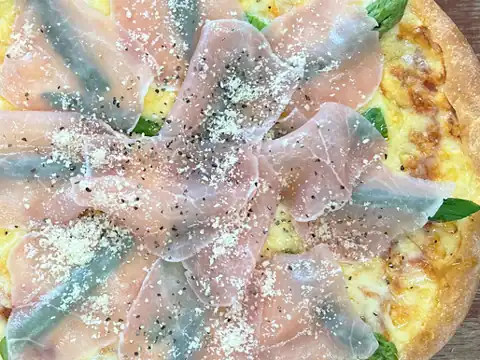 13.生ハムとアスパラ